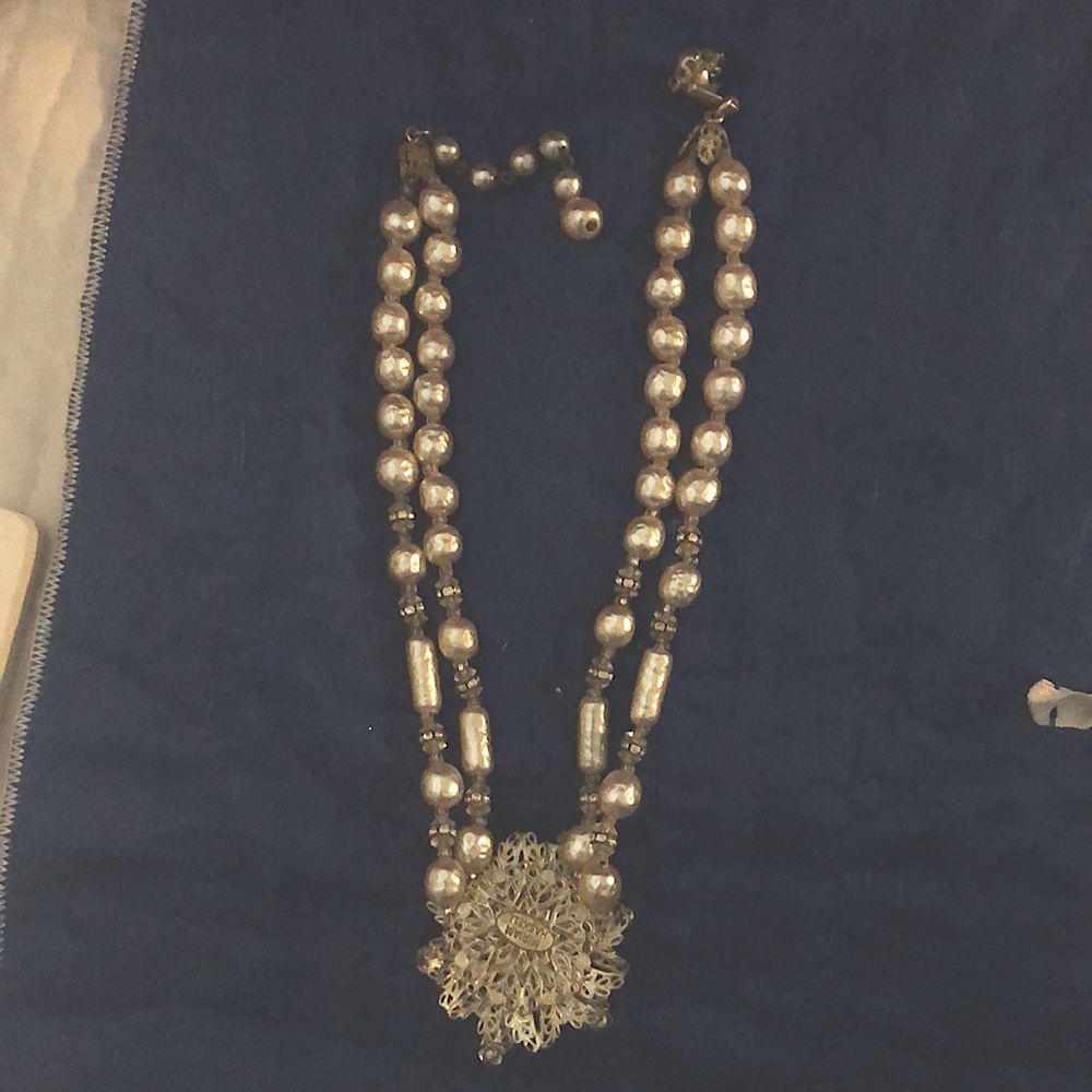 Miriam Haskell Classic Baroque Pearl Necklace